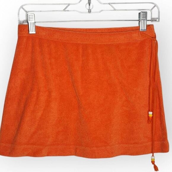 Express Women's Vintage Y2K Terry Cloth Micro Mini Skirt size XS - Picture 1 of 5